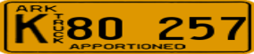 Trailer License Plate